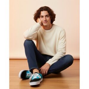 Vans Era Turquoise Black Canvas Skate Shoes Men’s 9.5 / Women’s 11 Sneakers